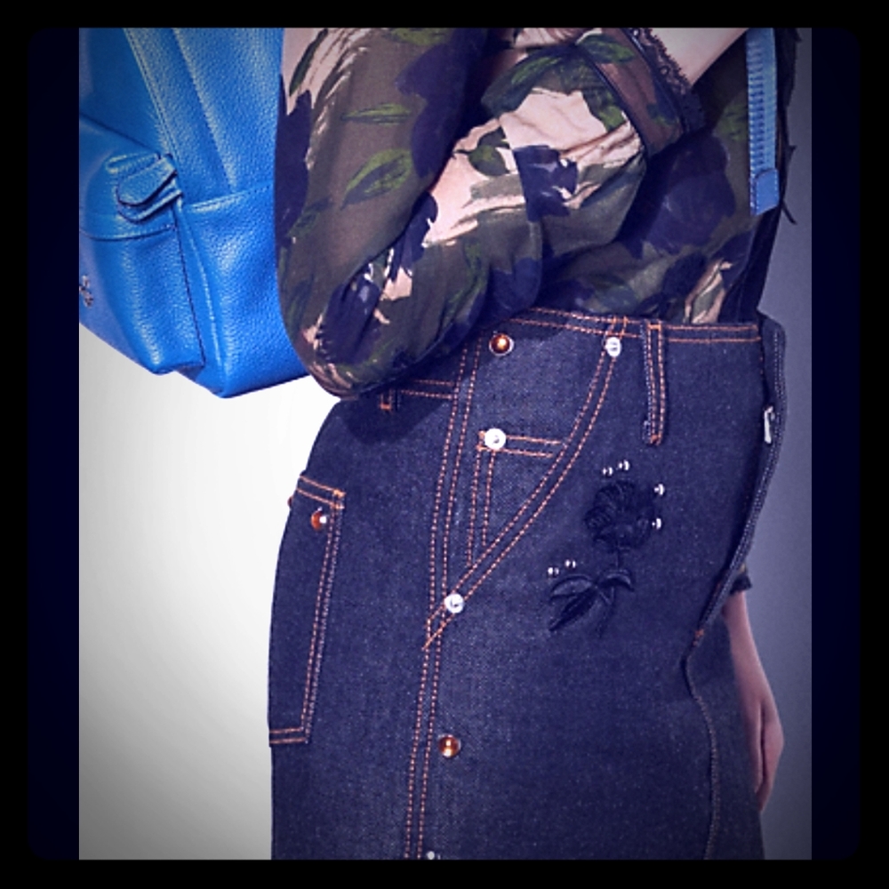 Coach 1941 black custom denim size 4